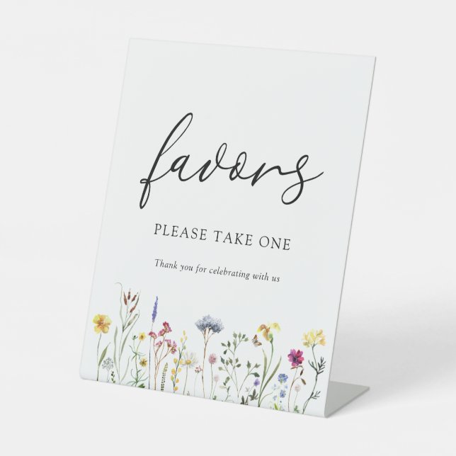 Wildflower Favours Sign (Front)