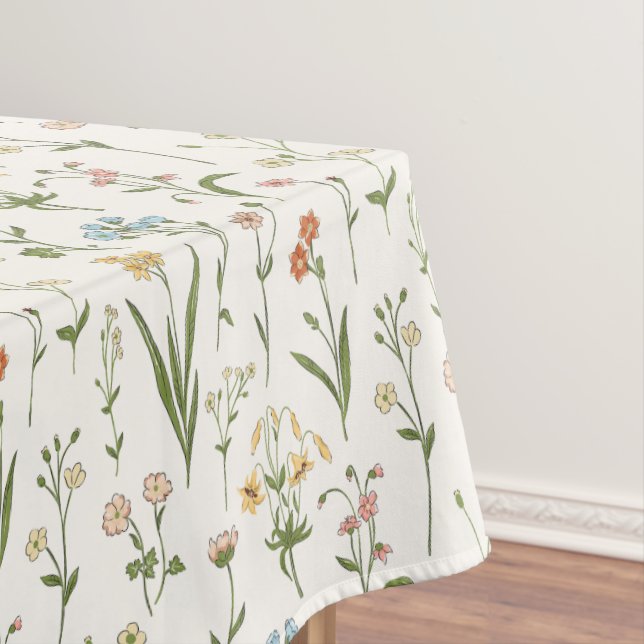 Wildflower Feast Multicolored  Tablecloth (In Situ)