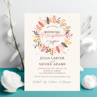 Wildflower Fern Mushroom Foliage Wedding Reception