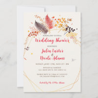Wildflower Fern Mushroom Foliage Wedding Shower