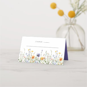 Wildflower Field Wedding Place Card