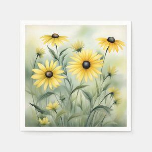 Wildflower Field with Black Eyed Susans Napkin