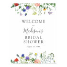 Wildflower Fields Bridal Shower Welcome Sign
