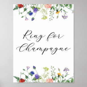 Wildflower Fields Ring for Champagne Sign