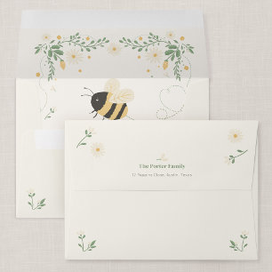 Wildflower Flight Bumble Bee 5x7 Envelope