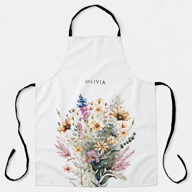 Wildflower Floral Apron (Front)