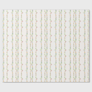Wildflower Floral Arch Garden Party Invitation Wrapping Paper