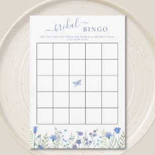 Wildflower Floral Bridal Shower Bingo Game Cards