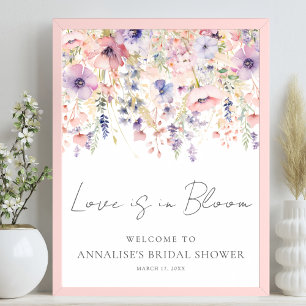 Wildflower Floral Bridal Shower Poster