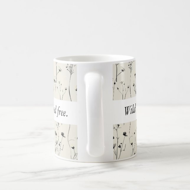 Wildflower Floral Coffee Mug Gift (Handle)
