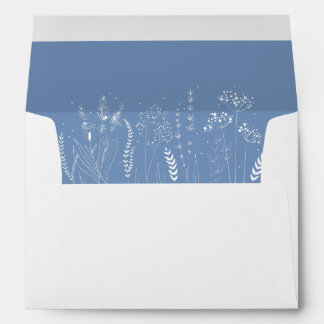 Wildflower Floral Elegant Wedding Envelope