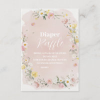 Wildflower Floral Frame  Diapper Raffle