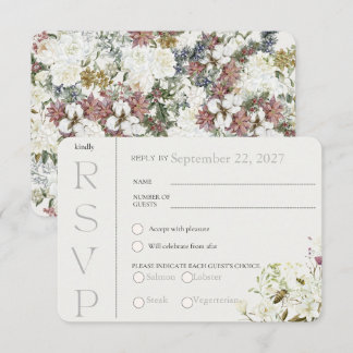 Wildflower Floral RSVP  Response Card
