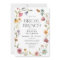 Wildflower Floral Spring Bridal Brunch Invitations