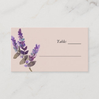 Wildflower Floral Wedding Place Card