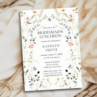 Wildflower Floral Wreath Garden Bridesmaids Lunch