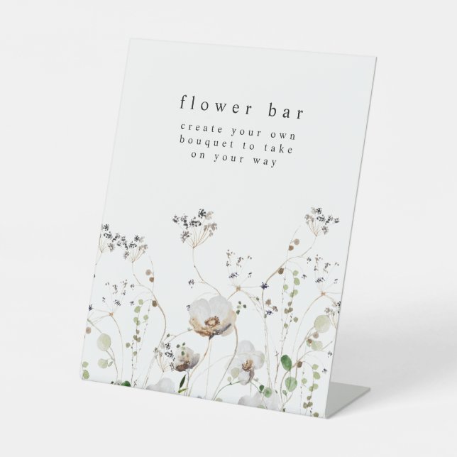 Wildflower Flower Bar Flower Station Sign (Front)