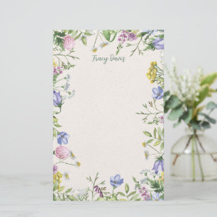 Wildflower Frame Personalised Stationery