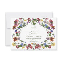 Wildflower Frame Rustic Boho Wedding RSVP