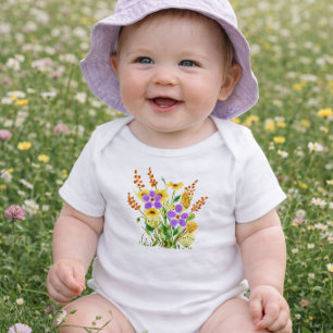 Wildflower Garden Baby Girl Bodysuit