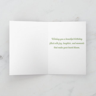 Wildflower Garden Birthday Card