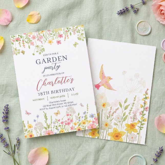 Wildflower Garden Birthday Invitation (Creator Uploaded)