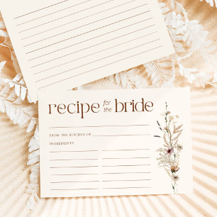 Wildflower Garden Blooms Advice for the Bride Enclosure Card