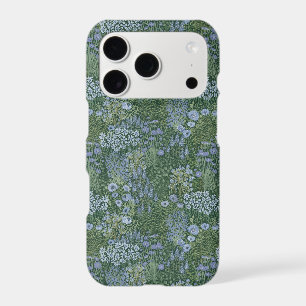 Wildflower Garden Blue & Sage Green Phone Case