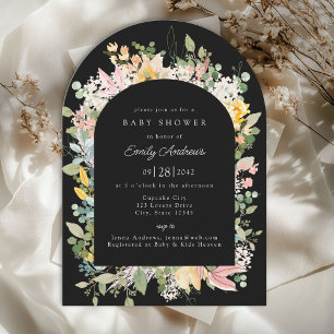 Wildflower Garden Charm Baby Shower Invitation