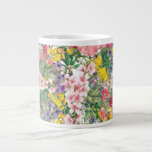 Wildflower Garden Floral Burst Nature Inspired Large Coffee Mug
