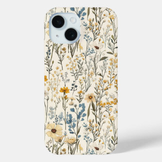 Wildflower Garden Floral iPhone 15 Case