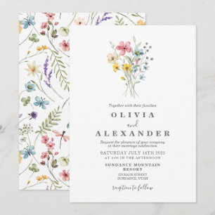 Wildflower garden floral Invitation