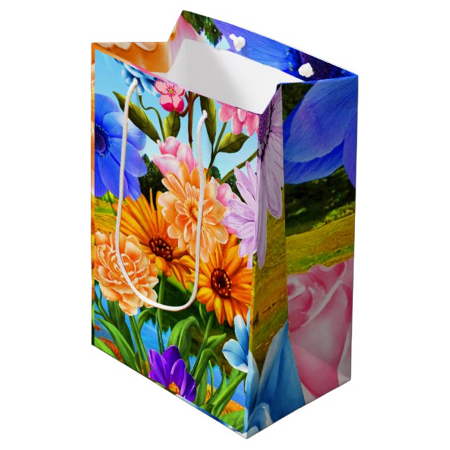 Wildflower Garden Gift Bag (Front Angled)