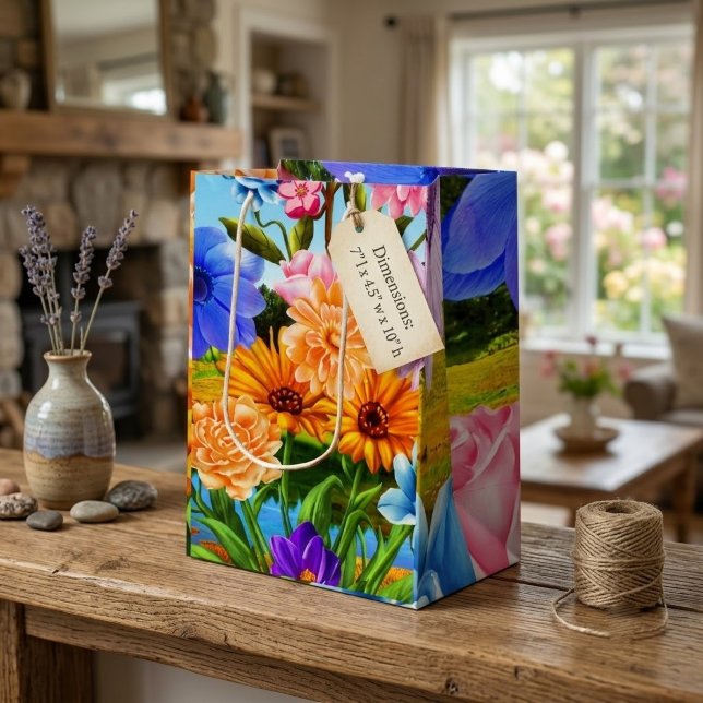 Wildflower Garden Gift Bag (cute flowers GiftBags
)