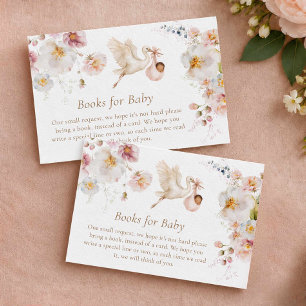 Wildflower Garden Girl Books for Baby Enclosure Card