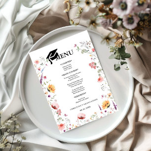 Wildflower Garden Graduation  party  Menu