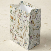Wildflower Garden Meadow Mahjong Tile Pattern