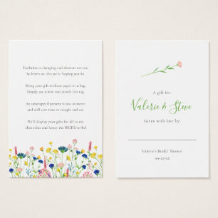 Wildflower Garden No Wrap Shower display gift tag