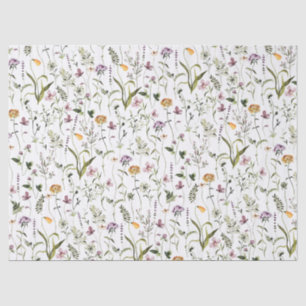 Wildflower Garden Pattern Tissue Paper