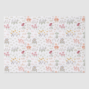 Wildflower Garden Pattern Tissue Paper