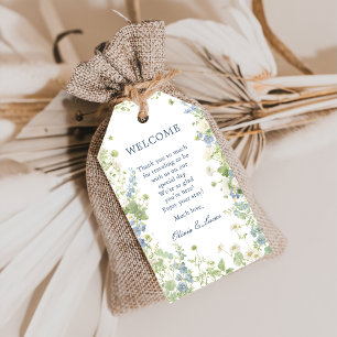 Wildflower Garden Wedding Welcome Gift Tags