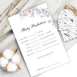 Wildflower Gender Reveal Predictions Game Flyer