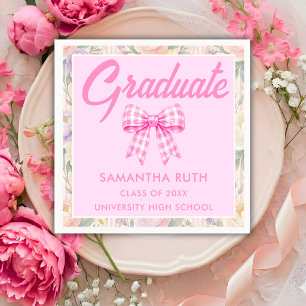 Wildflower Graduation Napkin
