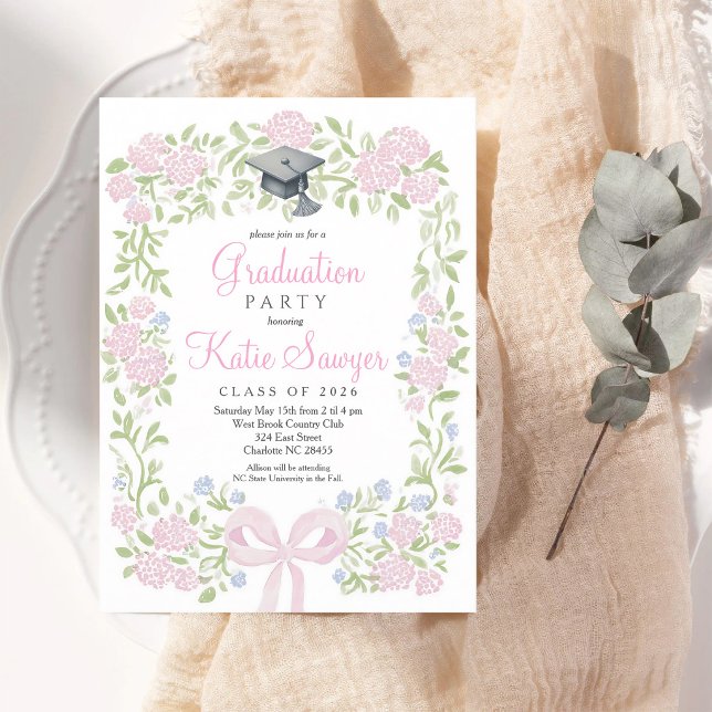 Wildflower Graduation Party Announcement (Creator Uploaded)