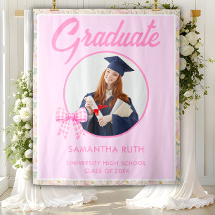 Wildflower Graduation Photo Backdrop Tapestry