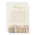 Wildflower Graduation Thank You Card