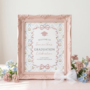 Wildflower Graduation Welcome Sign