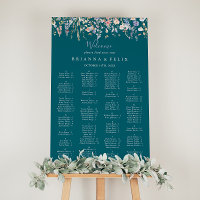 Wildflower Green Alphabetical Seating Chart