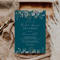 Wildflower Green Bridal Shower Tea Party