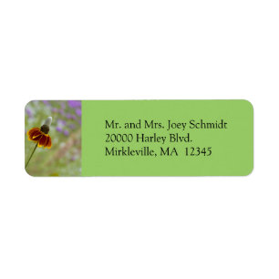 Wildflower Green Return Address Label